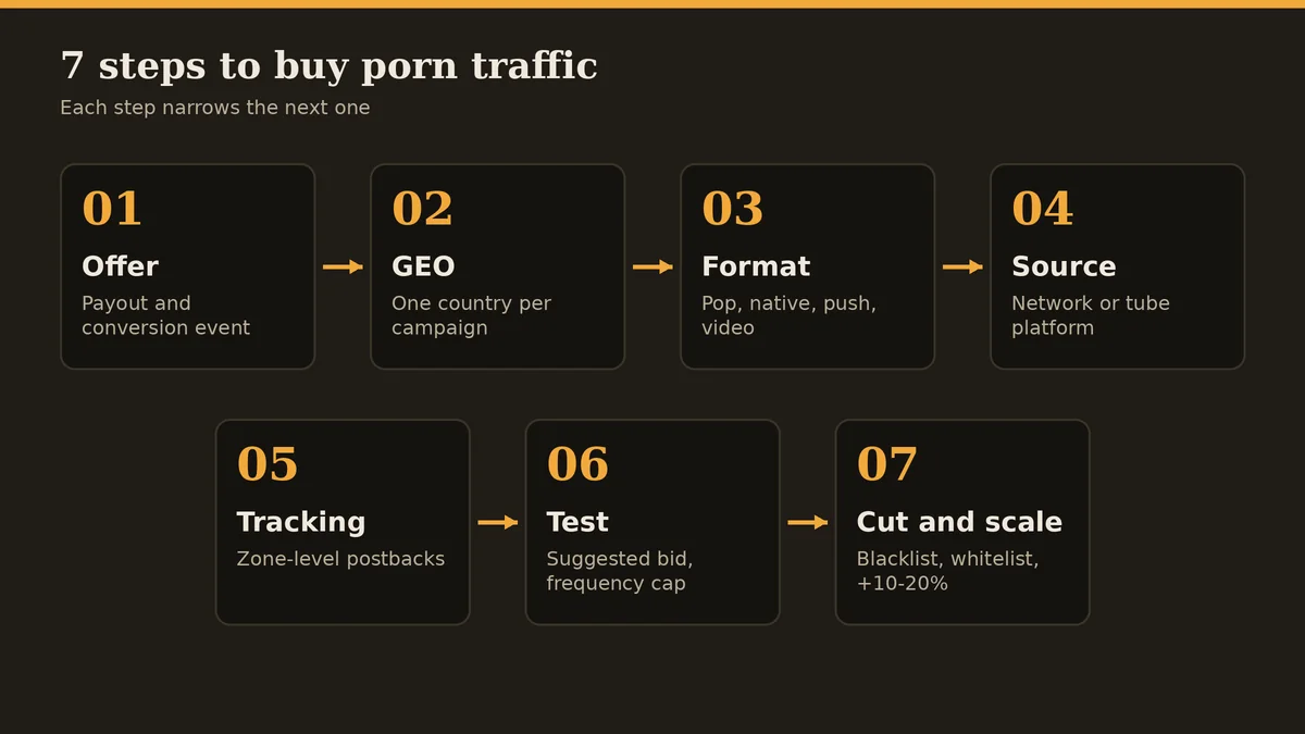 buy porn traffic steps