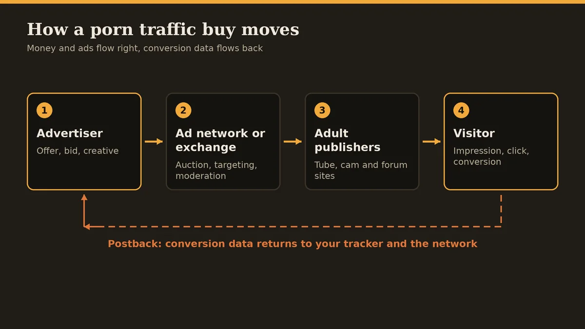 porn traffic ad flow